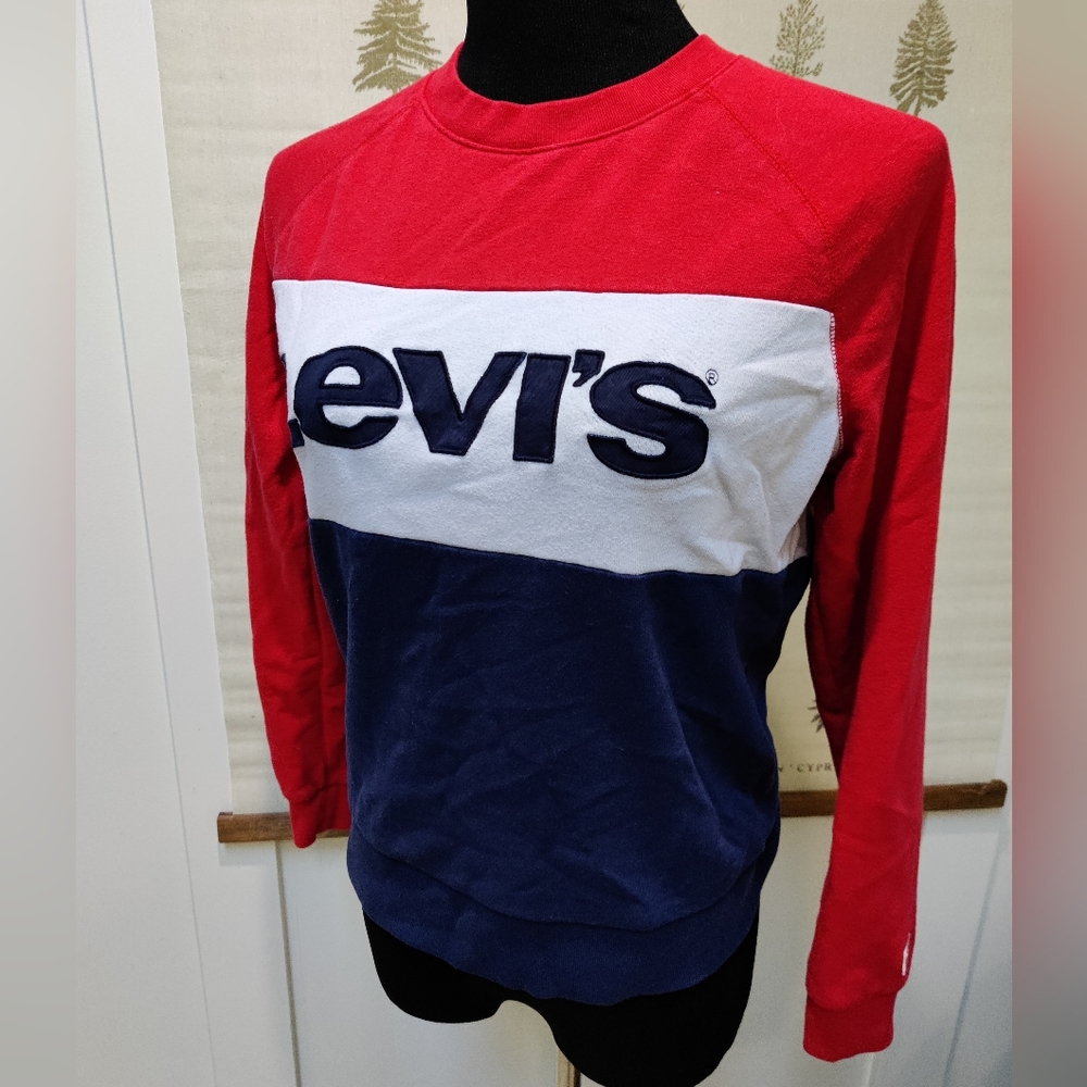 Levis Color Block Sweatshirt - Small - Picture 4 of 11
